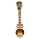Brass Havan Spoon With Shesh Nag Finial