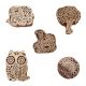 Set of 5 Piece New Mix Wooden Printing Blocks