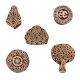 Set of 5 Piece New Mix Wooden Printing Blocks