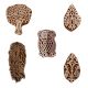 Set of 5 Piece New Mix Wooden Printing Blocks