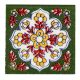 Forest Green Ceramic Floral Tiles