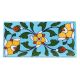 Turquoise Base Yellow Flower Ceramic Tiles
