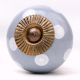 Grey Dotted Ceramic Cabinet Knobs Online