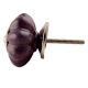 Dark Purple Crackle Ceramic Melon Knobs