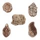 Set of 5 Piece New Mix Wooden Printing Blocks