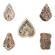 Set of 5 Piece New Mix Wooden Printing Blocks