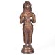 Brass Standing Lady Statue with Diya