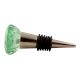 Mint Paneled Sides Glass Wine Stopper
