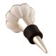 Black Flower Ceramic Wine Stopper