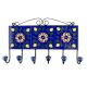 Navy Blue Sunflower Ceramic Tiles Hook 