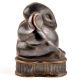 Black Brass Sitting Ganesha Statue