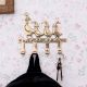 Brass Mother and Baby Geese Wall Hook Key Holder