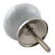 Grey Leaf Floral Ceramic Dresser Knob 