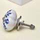 Blue Leaf Ceramic Melon Cabinet Knob Online