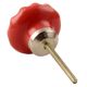 Red Flower Ceramic Cabinet Knob Online