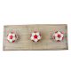Red Football Pattern Ceramic Wooden Hook