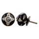 Black Etched Ceramic Knob 40