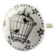 Birds In Cage Cearmic Flat Knobs