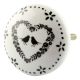 Birds In Heart Ceramic Flat Knobs