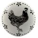 Hen Ceramic Flat Knobs