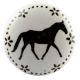 Horse Ceramic Flat Knobs