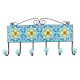 Turquoise Floral Ceramic Tiles Hook Online 