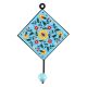 Turquoise Wheel Flower Ceramic Tiles Hook
