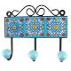 Turquoise Floral Ceramic Tiles Hook Online 