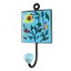 Green Leaf Ceramic Floral Tiles Hook