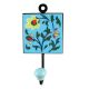 Green Leaf Ceramic Floral Tiles Hook