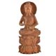 Lord BuddhaÂ WoodenÂ Lotus Blessing Pose Statue