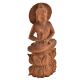 Lord BuddhaÂ WoodenÂ Lotus Blessing Pose Statue