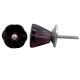Purple Glass Tulip Knob