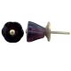 Purple Glass Tulip Knob