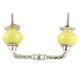 Lime Green Ceramic Cut Bridge Handles