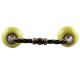 Lime Green Ceramic Cut Bridge Handles