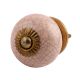 Baby Pink Crackle Ceramic Drawer Knob Online