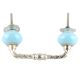 Sky Blue Ceramic Cut Bridge Handles
