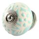 Sage Green Etched Ceramic Floral Drawer Knob Online