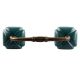 Solid Forest Green Square Ceramic Bridge Handle