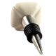 Solid Cream Square Ceramic Wine Stopper