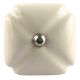 Solid Cream Square Ceramic Wine Stopper