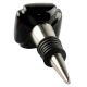 Solid Black Square Ceramic Wine Stopper