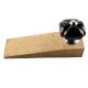 Solid Black Square Ceramic Door Stopper