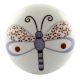 White Base Bee Ceramic Flat Dresser Knob Online