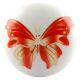 Red Butterfly Ceramic Wardrobe Knob