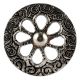 Silve Wheel Flower Drawre Knob in Aluminium