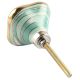 Square Ceramic Cabinet Knob in Sage Green