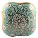Square Ceramic Cabinet Knob in Sage Green