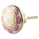 Pink Wheel Flower Ceramic Wardrobe Knob Online